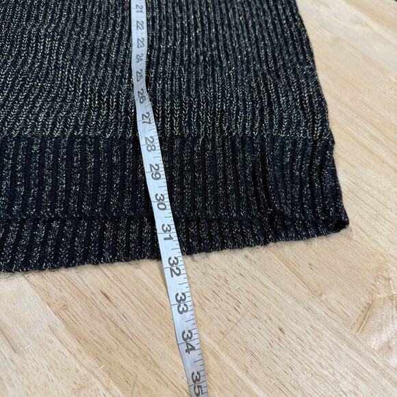 Torrid NWT Lurex Cable Pullover Cold Shoulder Turtle Neck Sweater Size 5X Black - Picture 10 of 13